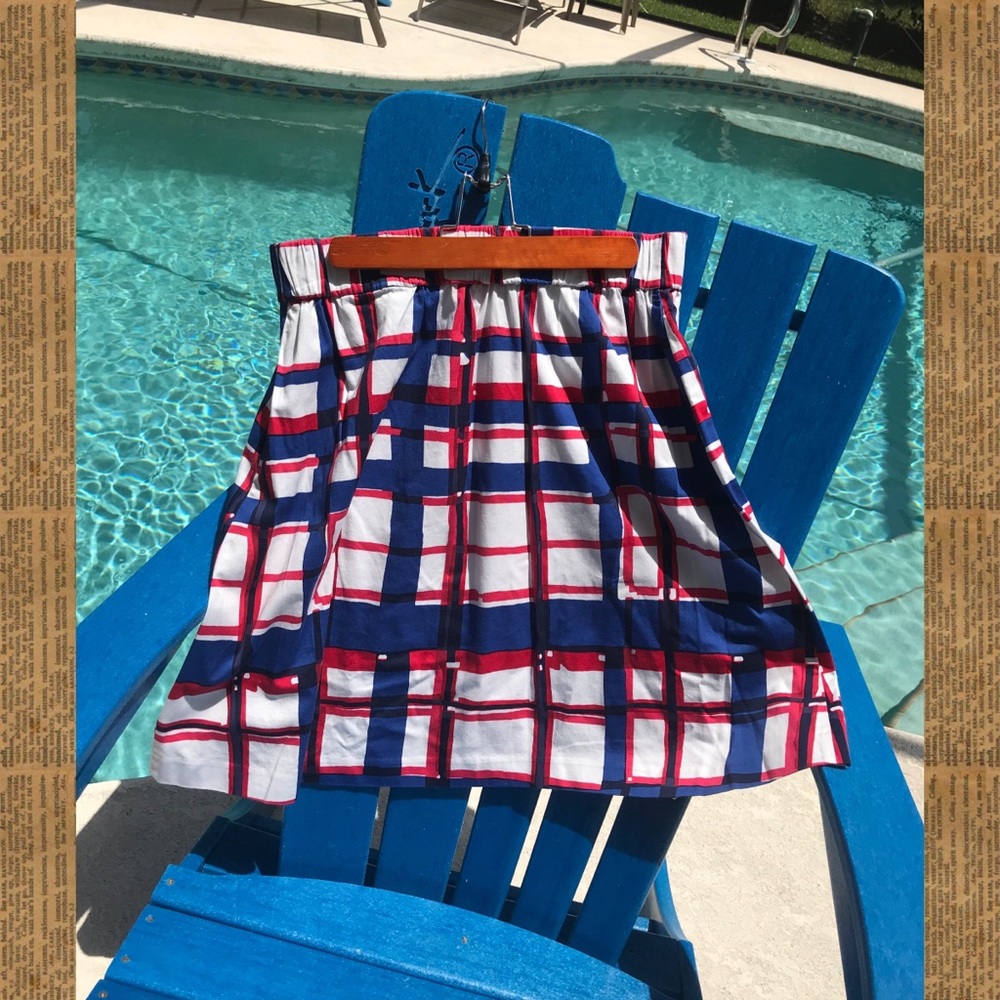 talbots plaid skirt